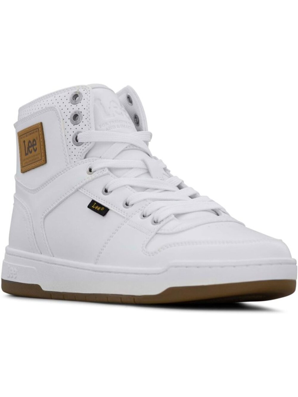 Men's Retro Court Sneakers - Stylish Hi-Top, Comfortable, Trendy Footwear - Picture 2 of 9